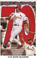 Mark McGwire 70 ST LOUIS CARDINALS Original Starline Poster MINI Promo Piece 3x5