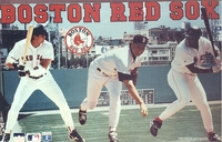Clemens Canseco Vaughn BOSTON RED SOX Starline Poster MINI Promo Piece 3x5