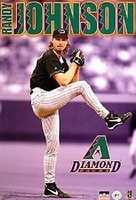 1999 Randy Johnson Arizona Diamondbacks Original Starline Poster OOP