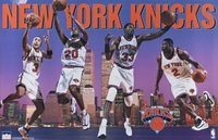 1997 New York Knicks Collage Orig. Starline Poster OOP Ewing Starks