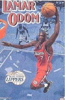 2000 Lamar Odom Los Angeles Clippers Original Starline Poster OOP
