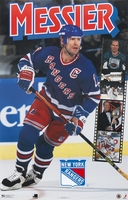 1995 Mark Messier Filmstrip New York Rangers Original Norman James Poster OOP