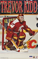 1995 Trevor Kidd Calgary Flames Original Starline Poster OOP