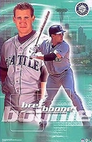 2002 Bret Boone Seattle Mariners  Original Starline Action Poster