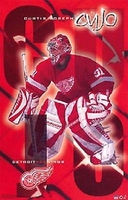 2002 Curtis Joseph Detroit Red Wings CUJO Original Starline Poster OOP