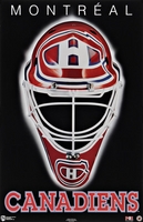 1994 Montreal Canadiens Mask Original Norman James Poster OOP