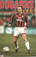 CHRISTOPHE DUGARRY AC MILAN Original Starline Poster MINI Promo Piece 3x5