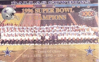 1996 Super Bowl XXX Champions Cowboys Team Photo Original Norman James Poster