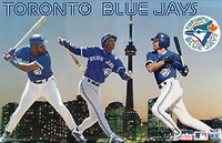 1995 Toronto Blue Jays Skyline Collage Original Starline Poster OOP w/ Alomar