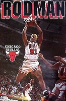 1996 Dennis Rodman Chicago Bulls Original Starline Poster OOP