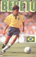 BEBETO BRAZIL NATIONAL TEAM Original Starline Poster MINI Promo Piece 3x5
