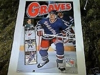 1994 Adam Graves New York Rangers Filmstrip Original Norman James Poster OOP
