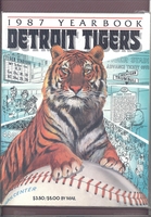 1987 Detroit Tigers Yearbook NICE CONDITION