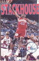 1996 Jerry Stackhouse Philadelphia 76ers Original Starline Poster OOP