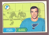 1968-69 O-Pee-Chee OPC #179 JeanGuy Talbot NM ST LOUIS BLUES crease free