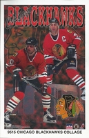 CHICAGO BLACKHAWKS COLLAGE Chelios Amonte Starline Poster MINI Promo Piece 3x5