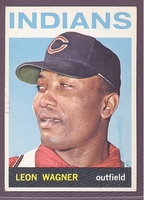 1964 Topps Hi #530 Leon Wagner EXMT/NM CLEVELAND INDIANS crease free