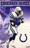 1999 Edgerrin James Indianapolis Colts Original Starline Poster OOP