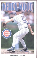 Kerry Wood CHICAGO CUBS Original Starline Poster MINI Promo Piece 3x5