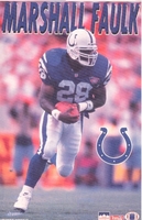 1994 Marshall Faulk Indianapolis Colts Original Starline Poster OOP