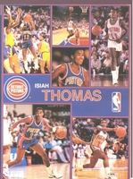 1990 Starline ISIAH THOMAS Pistons Monster Poster MINI Promo Piece RARE