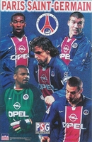 1999 PARIS ST GERMAIN COLLAGE Marco Simone Original Starline Poster OOP