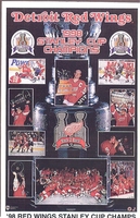 1998 DETROIT RED WINGS CHAMPS Yzerman Lidstrom Starline Poster MINI Promo 3x5