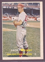 1957 Topps #162 Jack Meyer NM PHILADELPHIA PHILLIES crease free