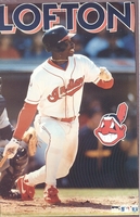Kenny Lofton CLEVELAND INDIANS Starline Poster MINI Promo Piece 3x5