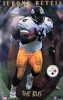1998 Jerome Bettis "The Bus" Pittsburgh Steelers Poster