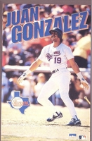 Juan Gonzalez 93 TEXAS RANGERS Starline Poster MINI Promo Piece 3x5