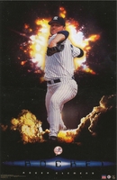 2002 Roger Clemens "The Rocket" New York Yankees Original Starline Poster OOP