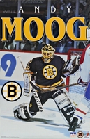 1991 Andy Moog Boston Bruins Original Starline Poster OOP