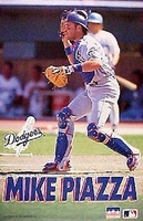 1993 Mike Piazza Los Angeles Dodgers Original Starline Poster OOP