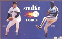Roger Clemens Dwight Gooden STRIKE FORCE Starline Poster MINI Promo Piece 3x5