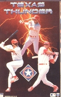 Clark Gonzalez Pudge TEXAS RANGERS THUNDER Starline Poster MINI Promo Piece 3x5