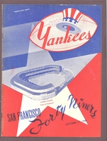 AAFC NEW YORK YANKEES  vs. SAN FRANCISCO 49ERS 10-17-1948 Game Program  EX+