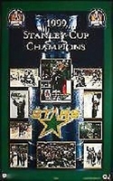1999 Dallas Stars Stanley Cup Champs Original Norman James Poster OOP