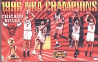 1996 Chicago Bulls World Champions Original Starline Poster OOP Jordan Pippen