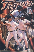 1999 Detroit Tigers Collage Original Starline Poster OOP