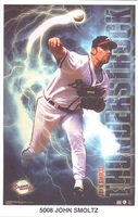 John Smoltz  ATLANTA BRAVES Starline Poster MINI Promo Piece 3x5