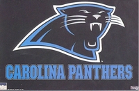 1994 Carolina Panthers Logo Original Starline Poster OOP