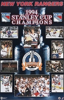 1994 NEW YORK RANGERS Stanley Cup Champs Original Norman James Poster Messier