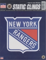 12 New York Rangers 6 inch Static Cling Stickers