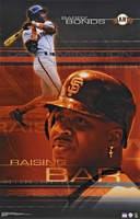 2001 Barry Bonds San Francisco Giants"Raising the Bar" Original Starline Poster