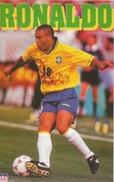 RONALDO BRAZIL NATIONAL TEAM Original Starline Poster MINI Promo Piece 3x5