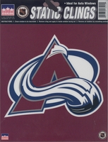 12 Colorado Avalanche 6 inch Static Cling Stickers