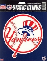 12 New York Yankees 6 inch Static Cling Stickers