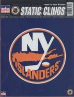 12 New York Islanders 6 inch Static Cling Stickers