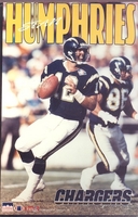 1995 Stan Humphries San Diego Chargers Original Starline Poster OOP
